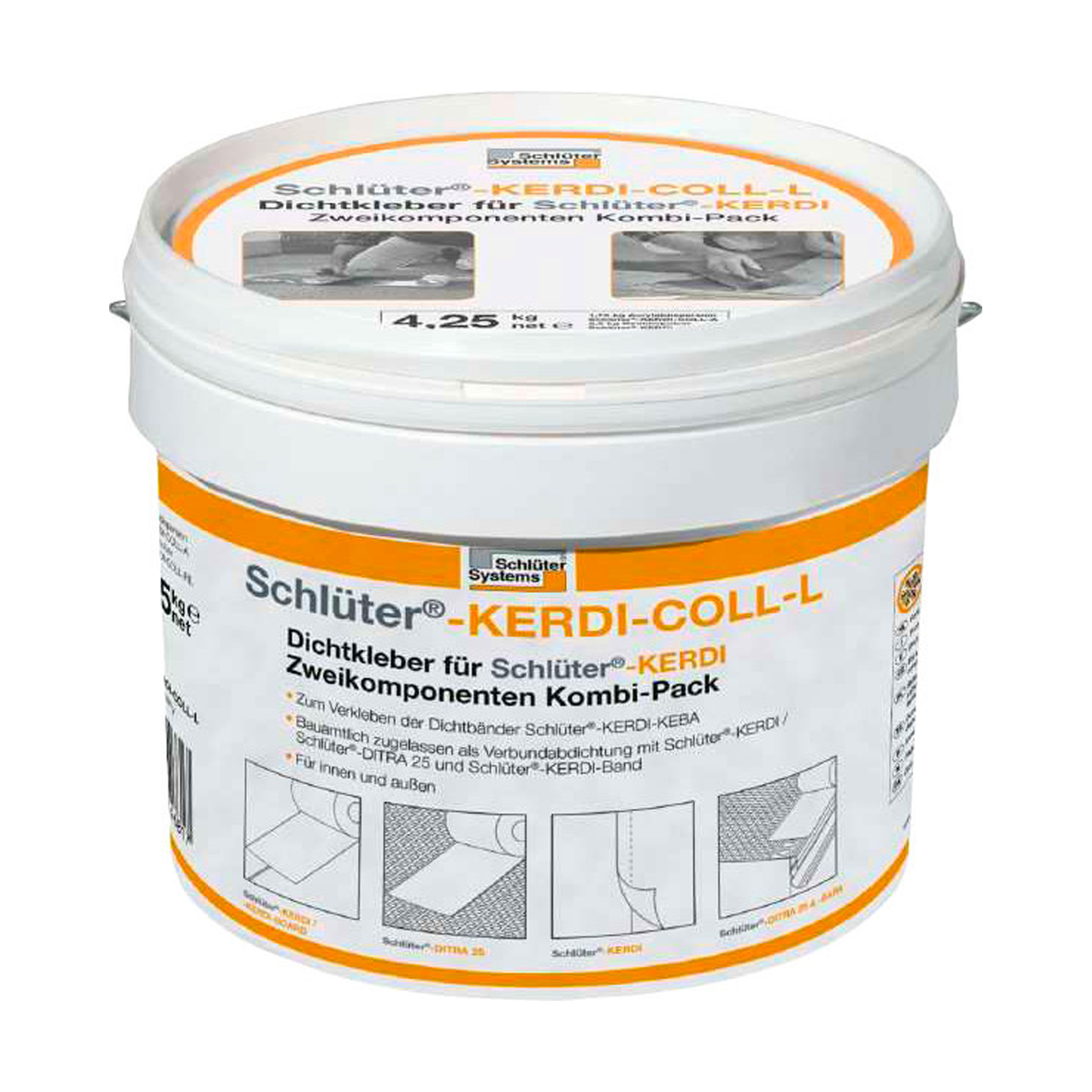 Cola Vedante Bi Componente Kerdi Coll L Cinza 4,25Kg Schluter