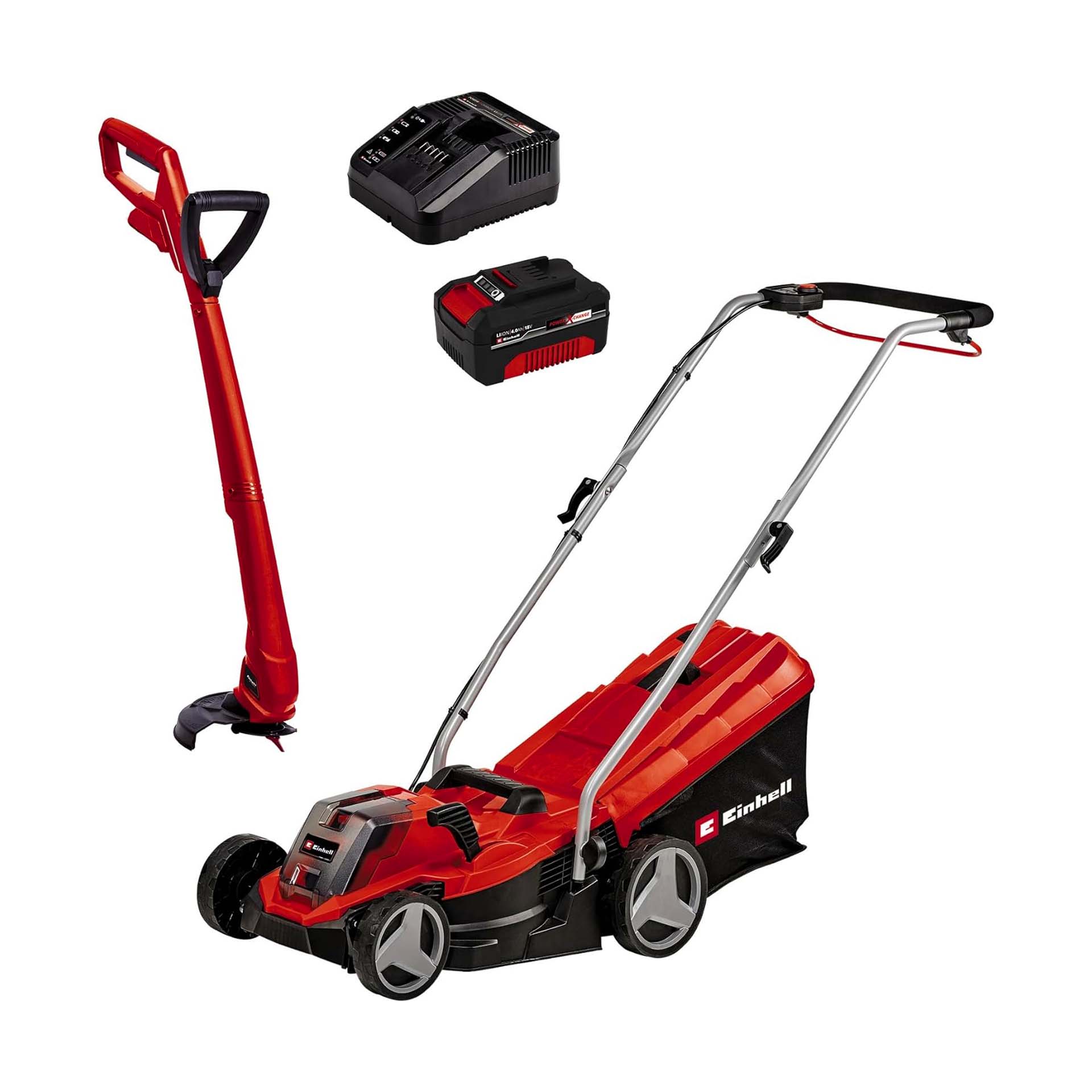 Corta-Relvas a Bateria 33cm 18V GE-CM 18/33 com Aparador GC-CT 18/24 Einhell