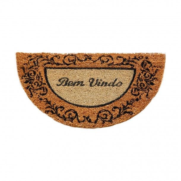 Tapete de Entrada Bem Vindo 1/2 Lua Cairo 33x60cm