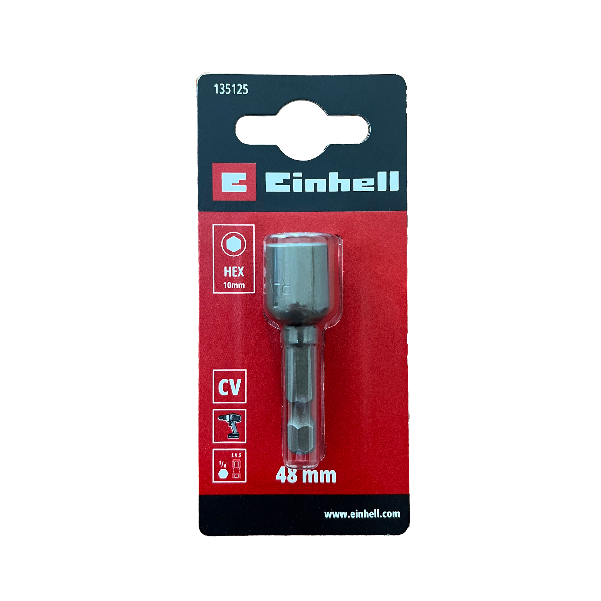 Adaptador para Bit Sextavado 10x48mm 1/4 Einhell