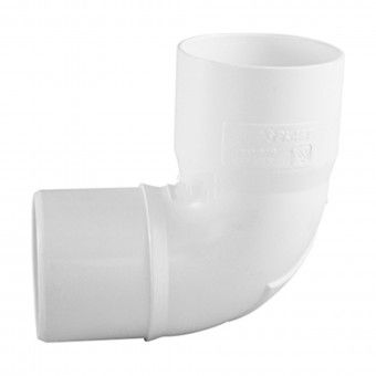 Curva 90 75mm para Caleira Circular 125mm PVC