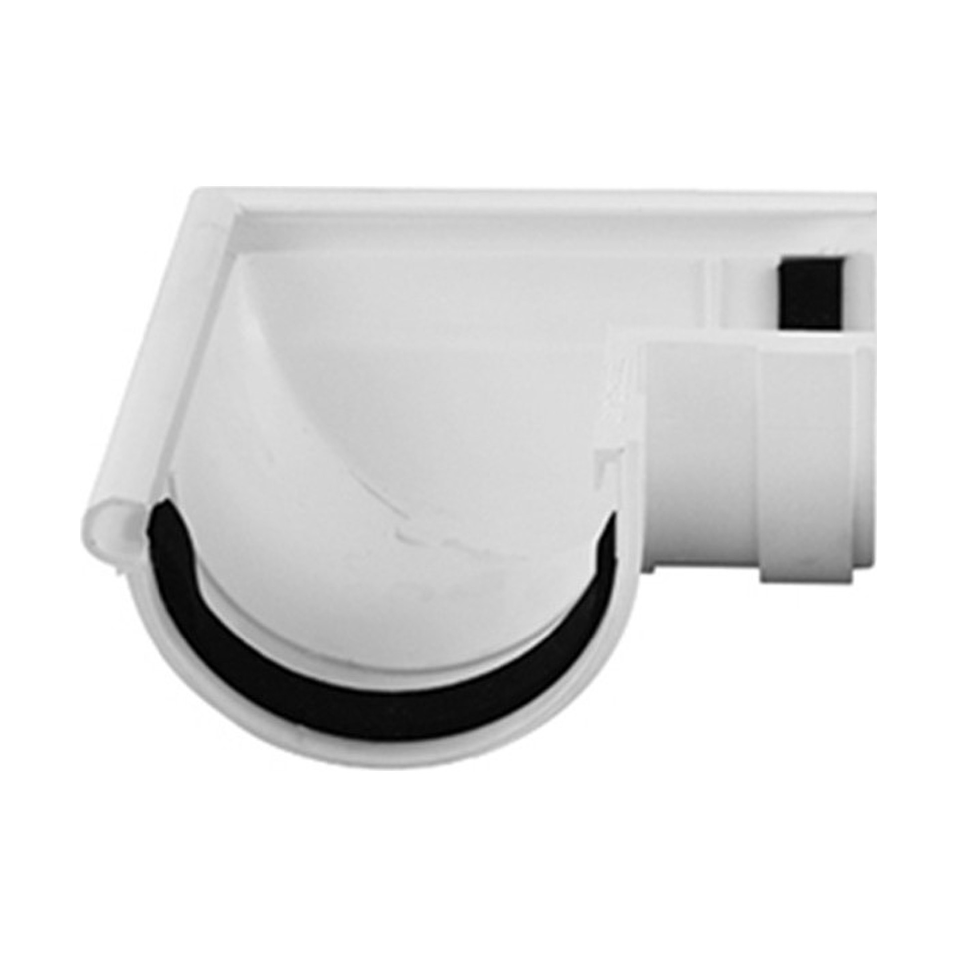 Curva Exterior para Caleira PVC 125mm