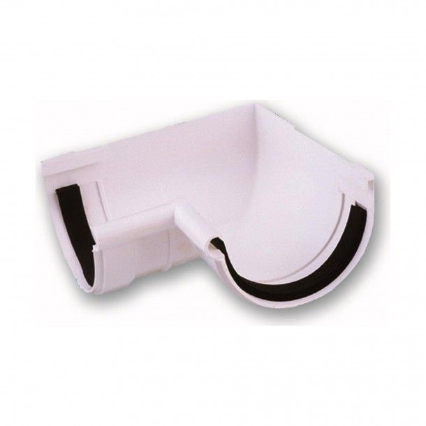 Curva Interior para Caleira PVC 125mm Curva Interior para Caleira PVC 125mm