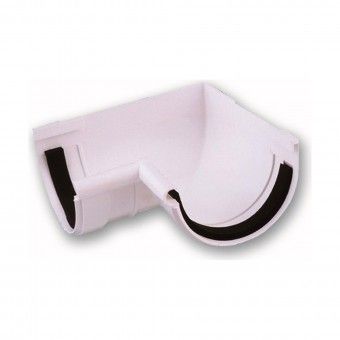 Curva Interior para Caleira PVC 125mm