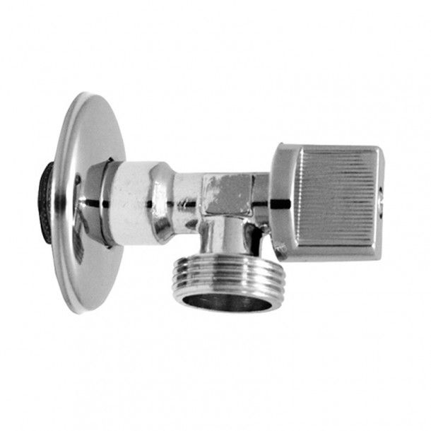 Torneira de Esquadria Simples 20x20mm Eco Latão Cromado Torneira de Esquadria Simples 20x20mm Eco Latão Cromado