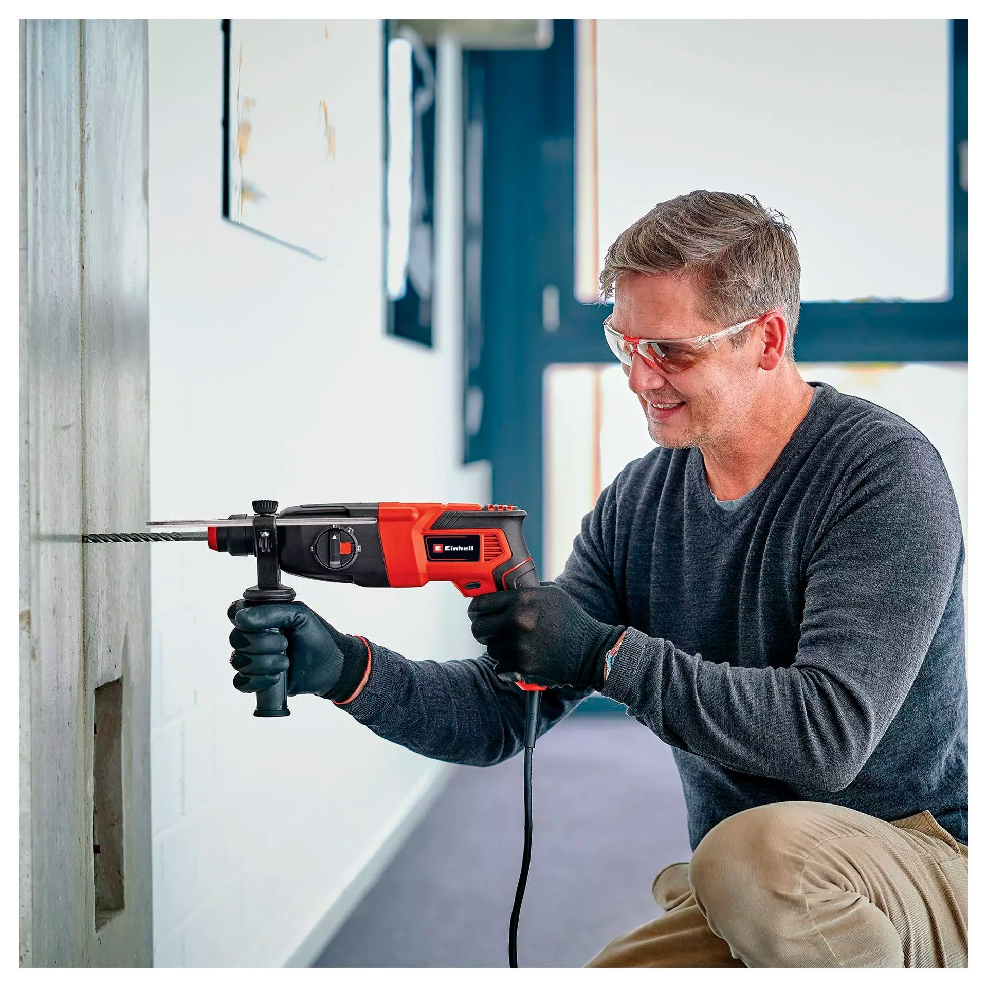 Martelo Perfurador e Demolidor SDS-Plus TC-RH 620 4F Kit Einhell