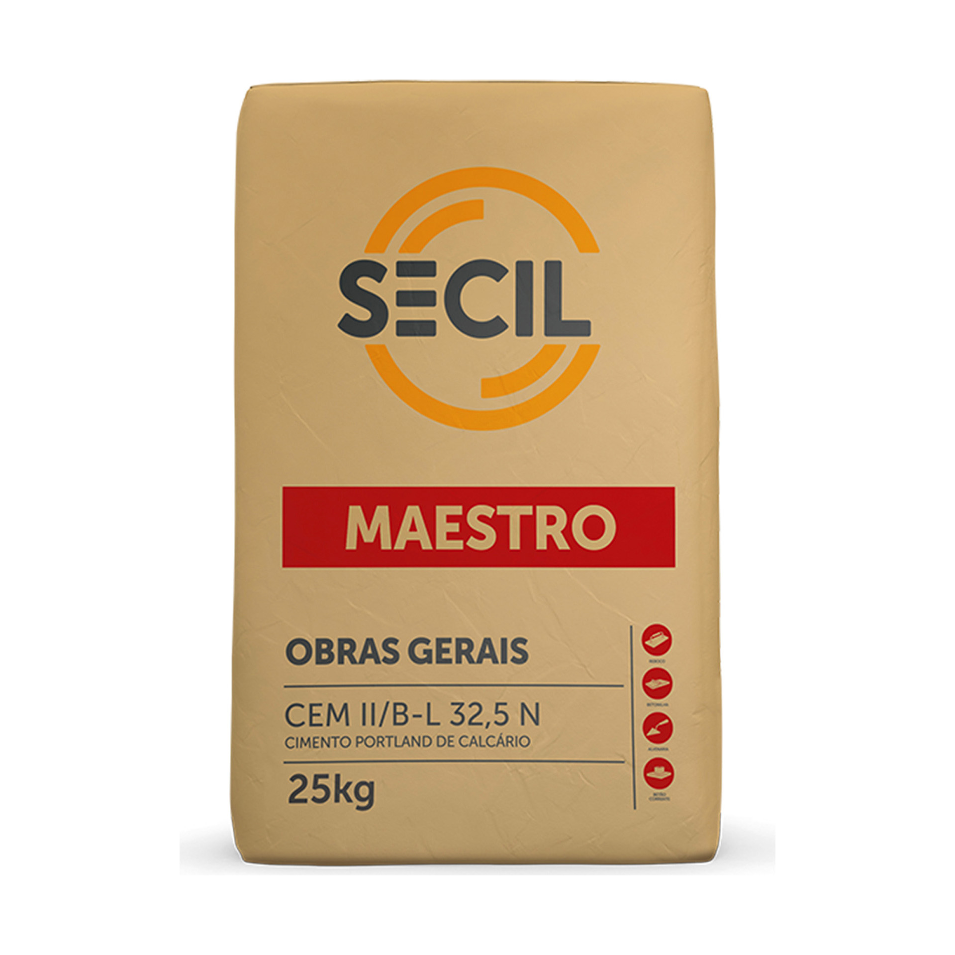 Cimento Secil CEM II/B-L 32,5N 25Kg