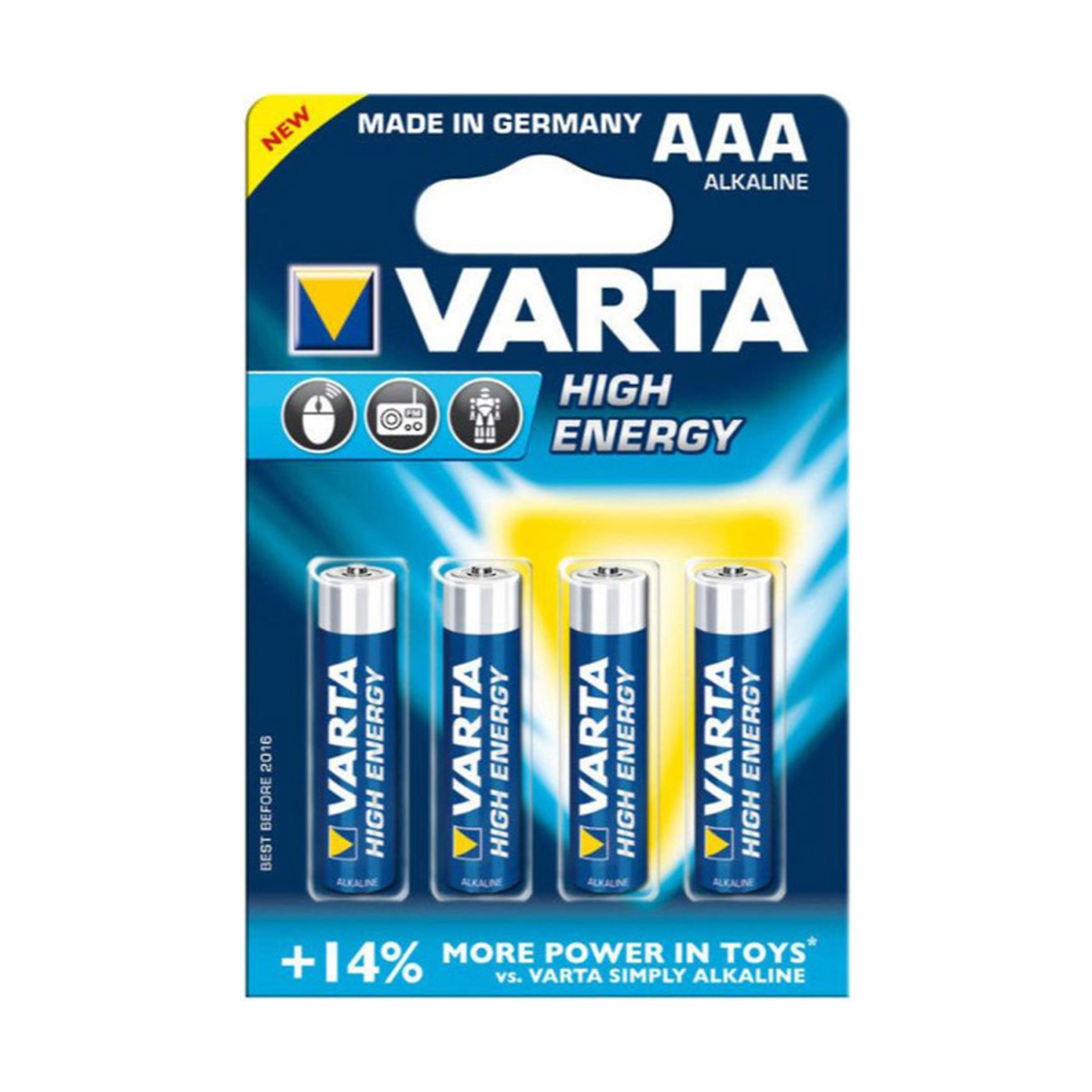 Pilhas AAA Alcalinas Varta 4 Uni