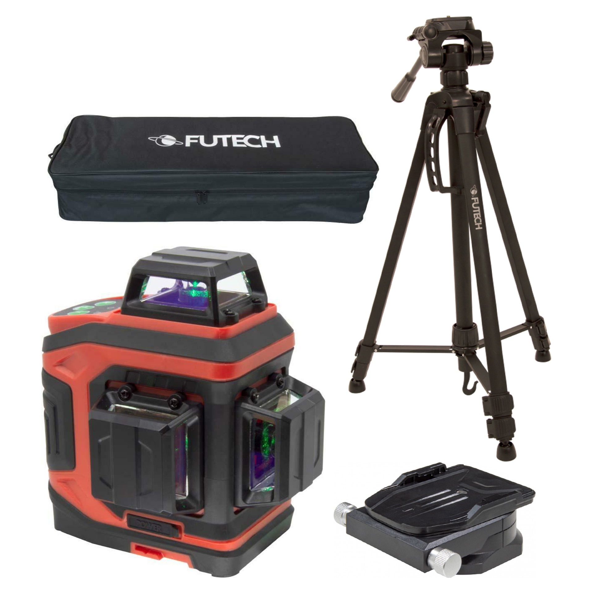 Nível a Laser Verde 2x40M Multicross 3D Brave Futech
