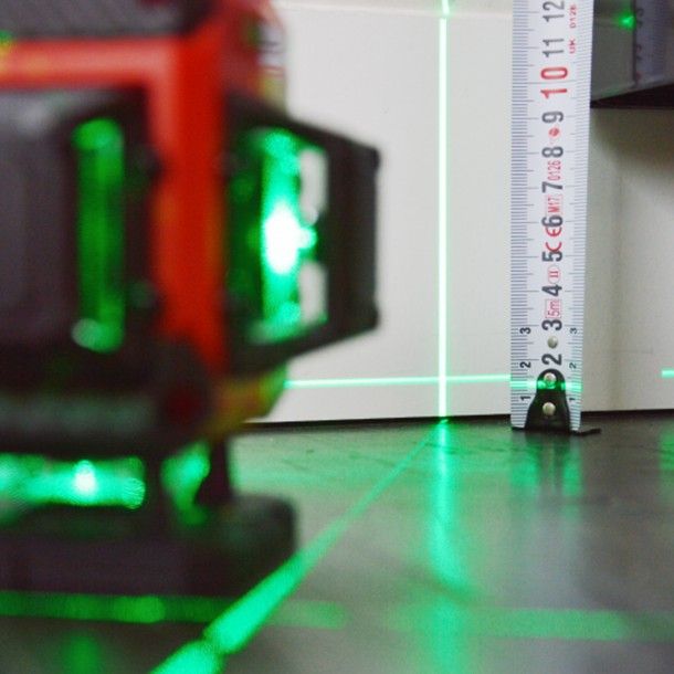 Nível a Laser Verde 2x40M Multicross 3D Floor Futech Nível a Laser Verde 2x40M Multicross 3D Floor Futech