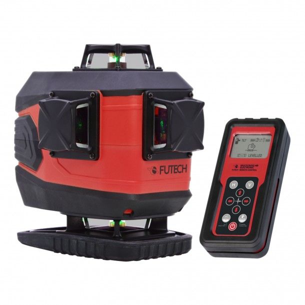 Nível a Laser Verde 2x60M Multicross 4D Electronic Futech Nível a Laser Verde 2x60M Multicross 4D Electronic Futech