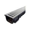 Canalete com Grelha Estampada Self Chapa GalvanizadaA15 Preto 100x12x8,4cm Canalete com Grelha Estampada Self Chapa GalvanizadaA15 Preto 100x12x8,4cm