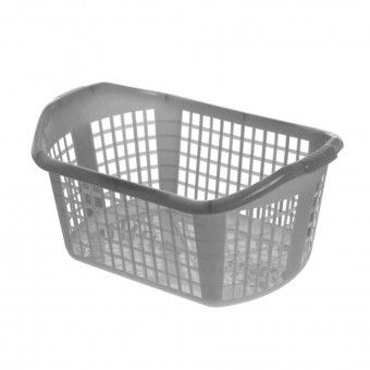 Cesto de Roupa Plstico Cinzento 59x44x28cm