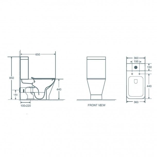 Sanita Tanque e Tampo i-WC Inteligente com Kit Higinico Aquore