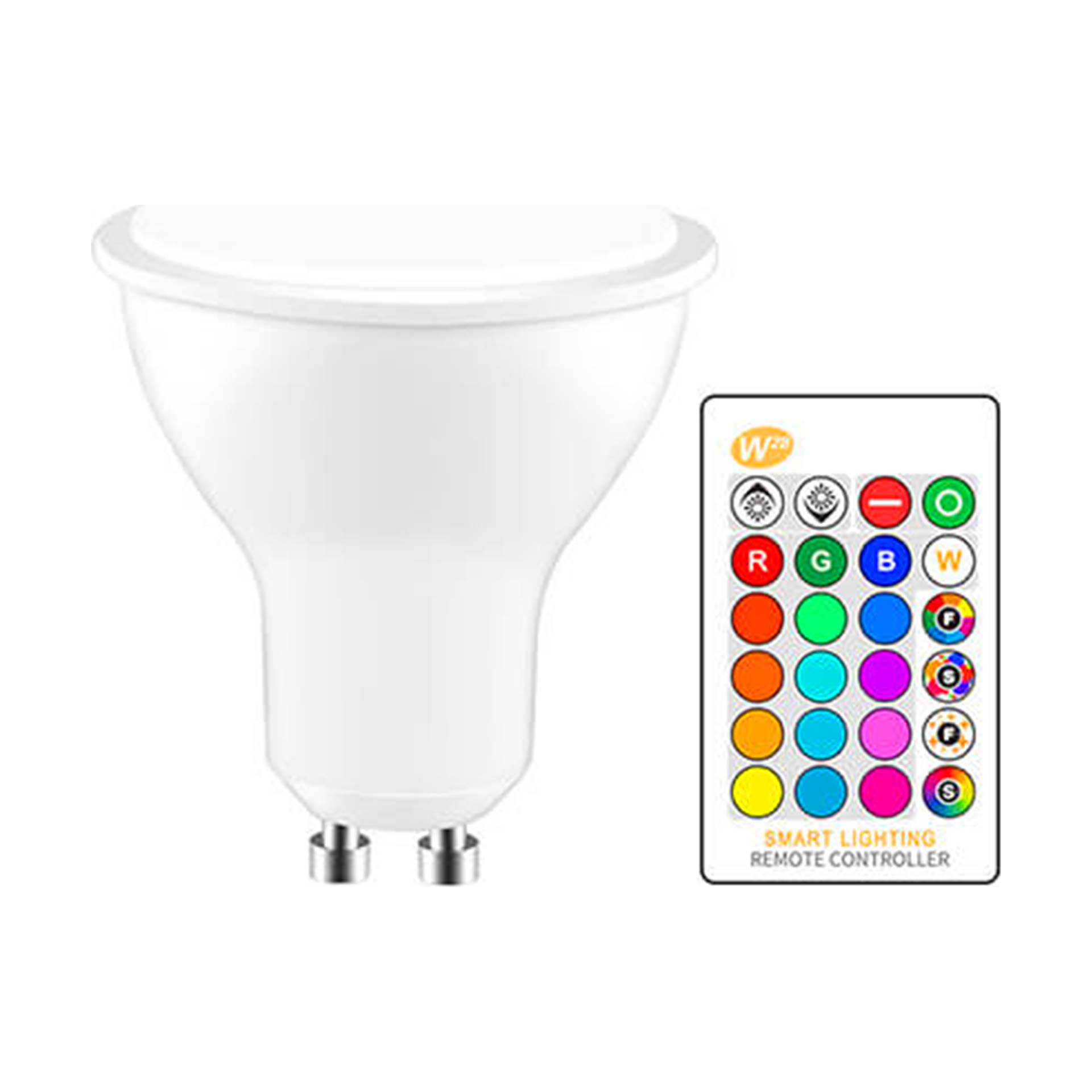 Lâmpada LED RGB-W com Comando 220V 5W