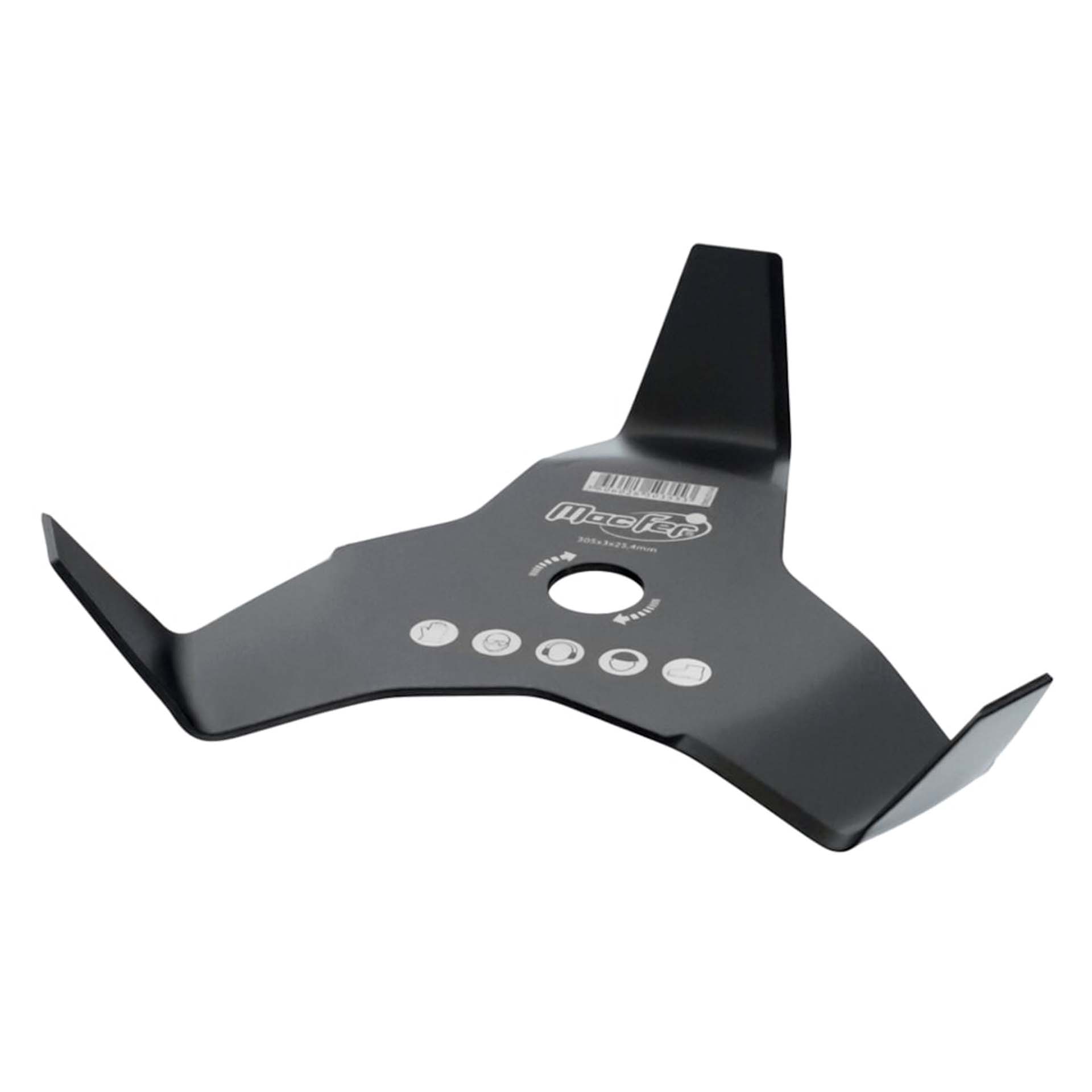 Disco para Roçadora com 3 Dentes Curvos 305x3x25,4mm Macfer