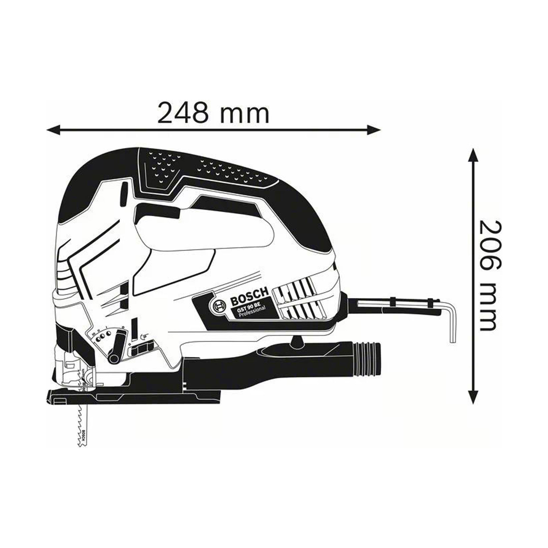 Serra Tico-Tico Bosch GST 90 BE 650W
