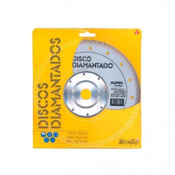 Disco Diamantado Super Turbo 230mm MacFer