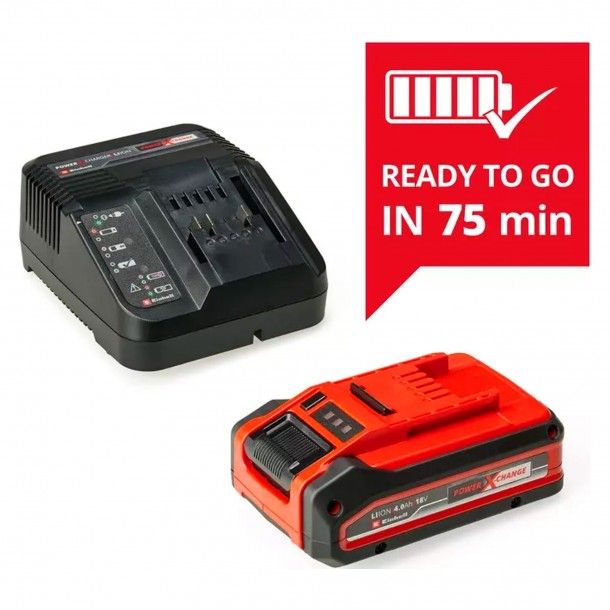 Starter Kit Carregador 18V + 1 Bateria 4.0Ah Plus PXC 4512159 Einhell Starter Kit Carregador 18V + 1 Bateria 4.0Ah Plus PXC 4512159 Einhell