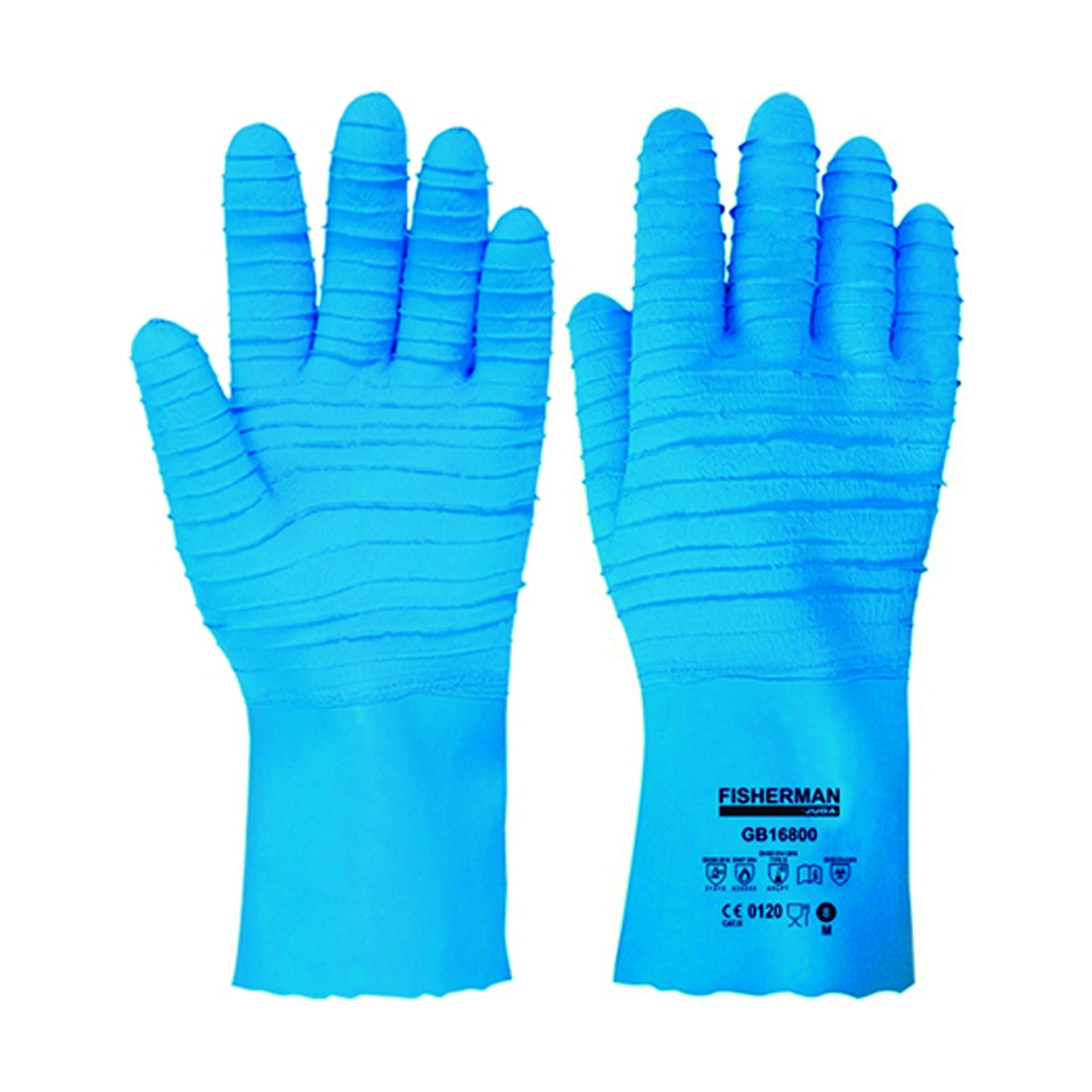 Luva Latex Rugoso com Suporte Algodão