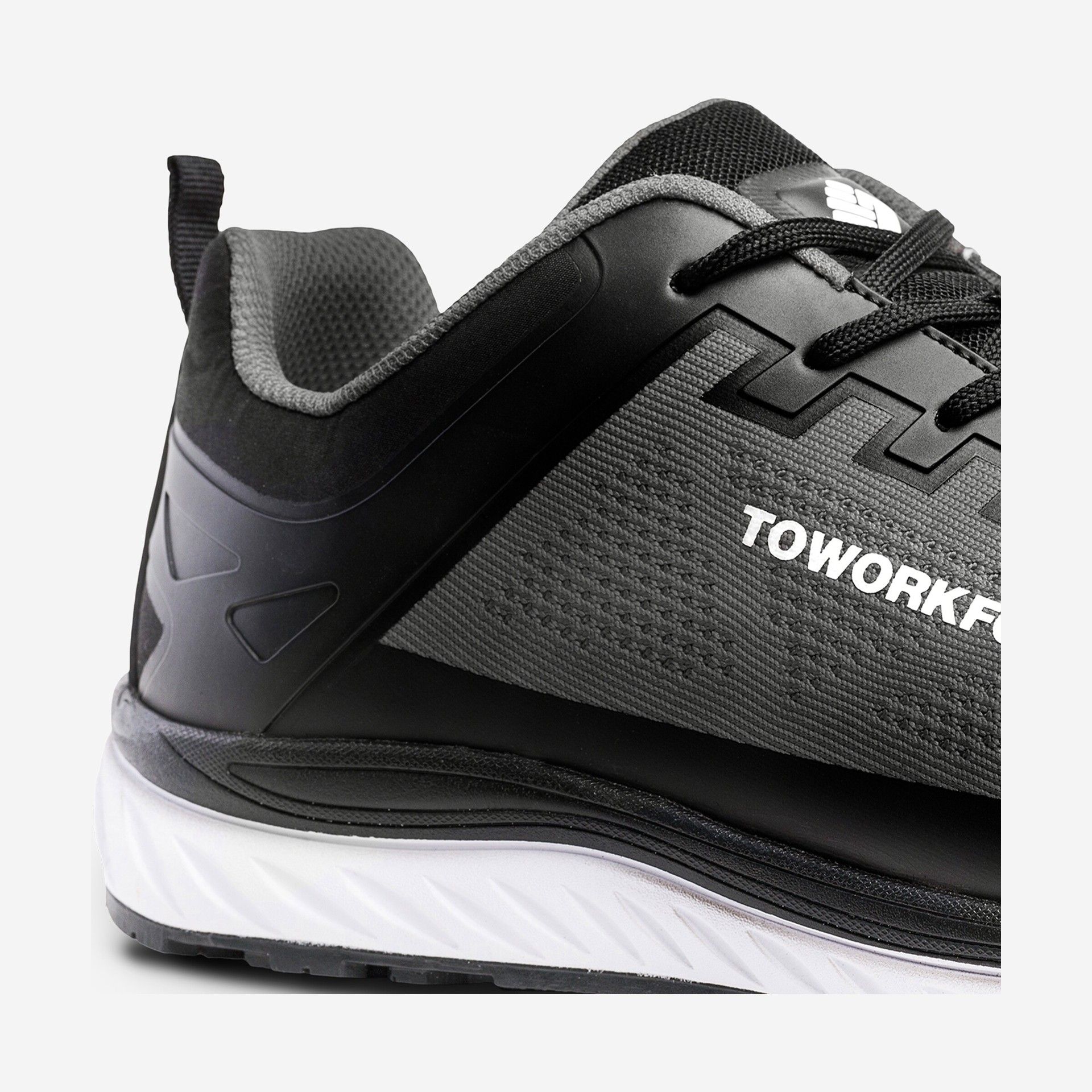 Sapato de Segurança em TPU Cinza com Biqueira de Alumínio Super Set Grey S1P ToWorkFor