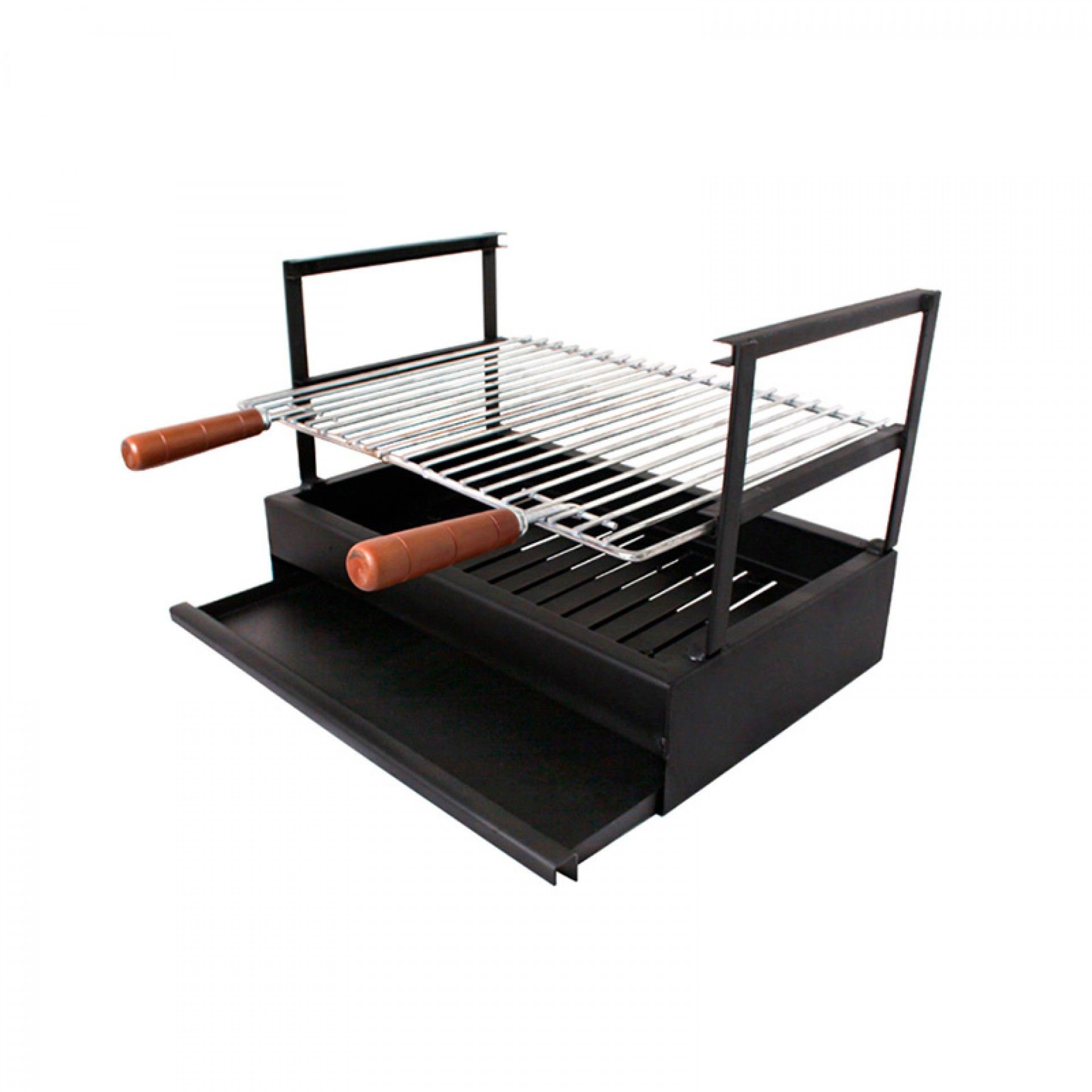 Grelha de Pousar para Churrasqueira com Gaveta 47x33cm