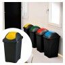 Ecoponto Preto com Tampa Amarela 30L