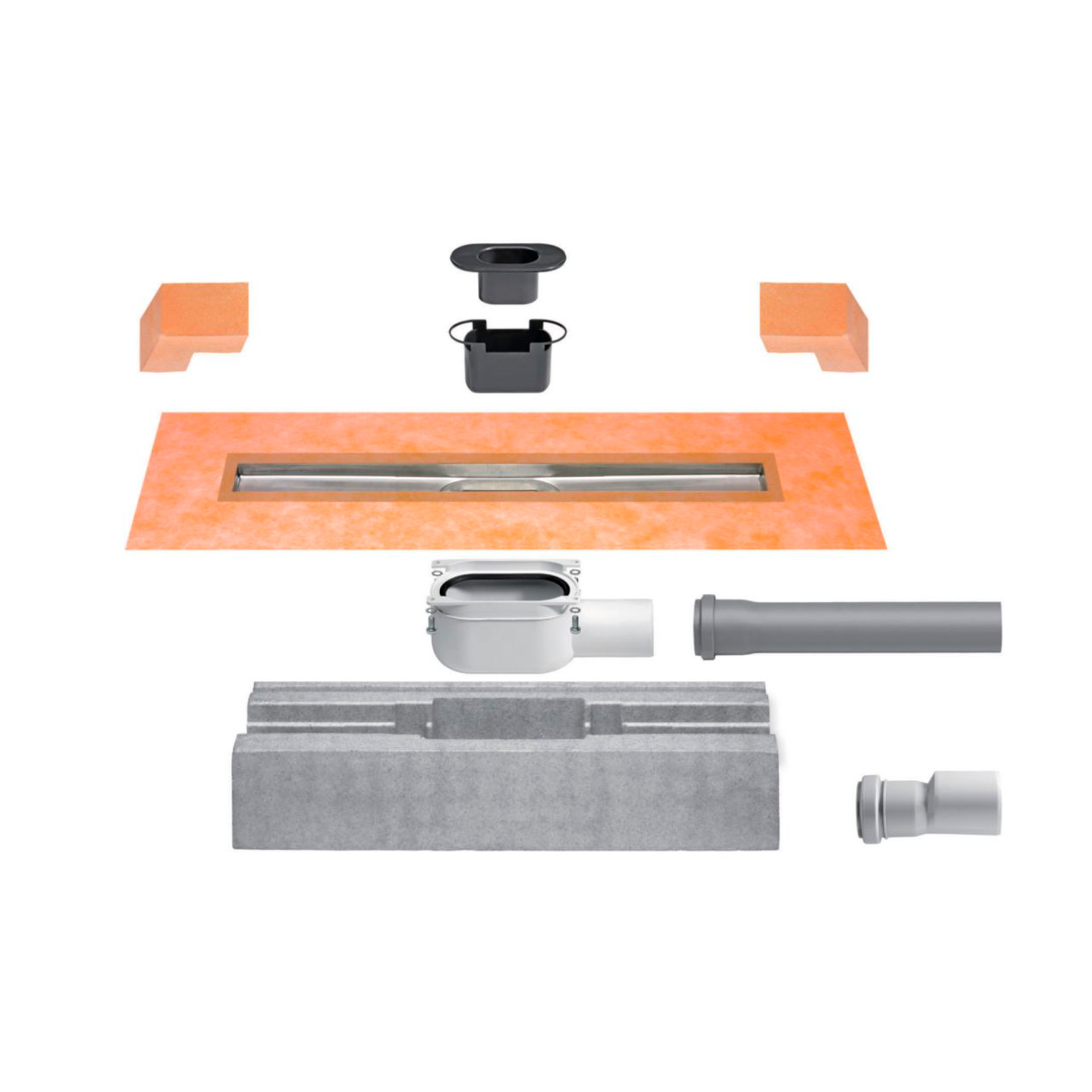 Canalete Duche Linear Horizontal 70cm Schlüter