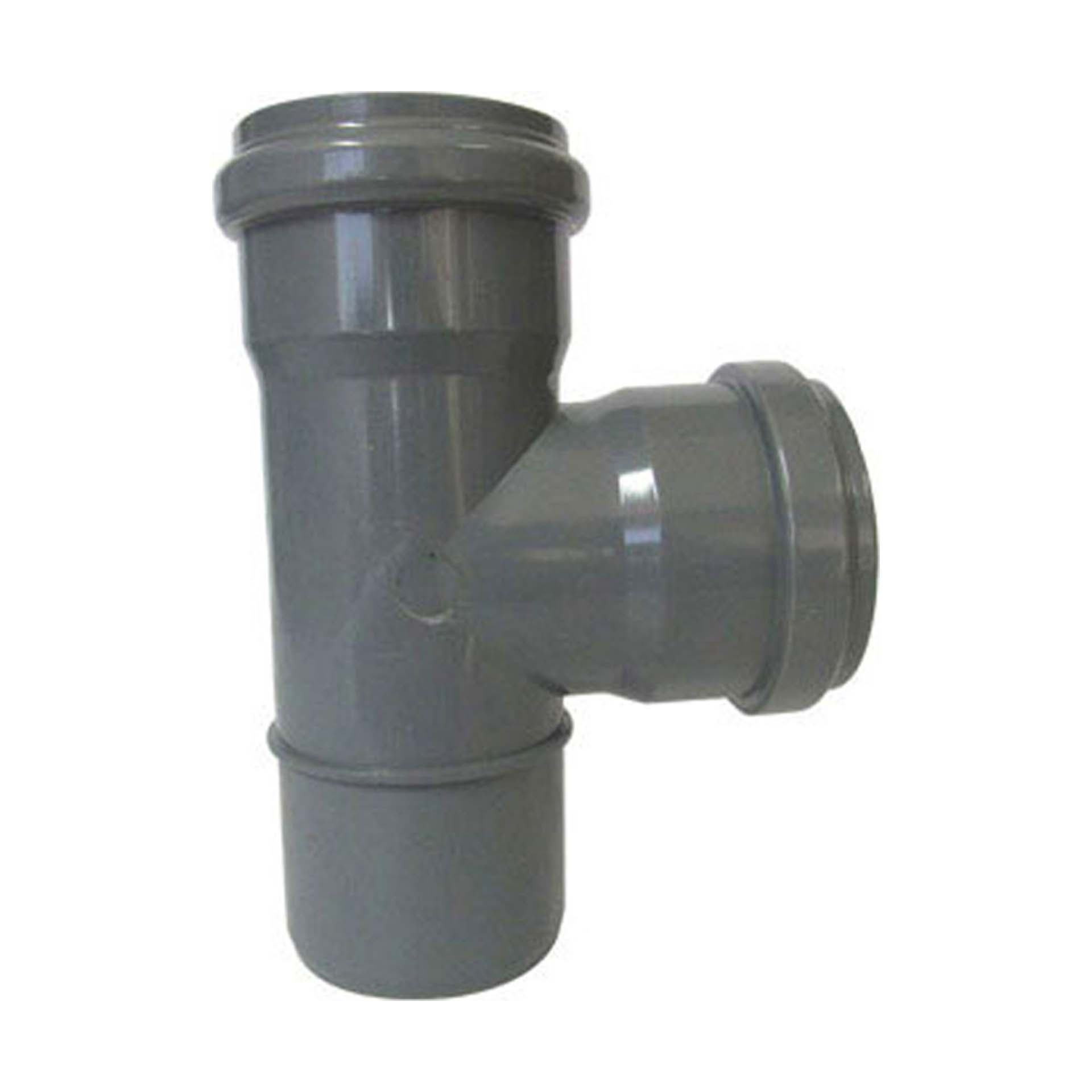 Tê PVC 110mm 90º EN 1329 PN4 Din
