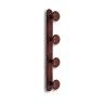 Cabide de Parede 4 Suportes Bola 450x40x60mm Aço Castanho Jaben Cabide de Parede 4 Suportes Bola 450x40x60mm Aço Castanho Jaben