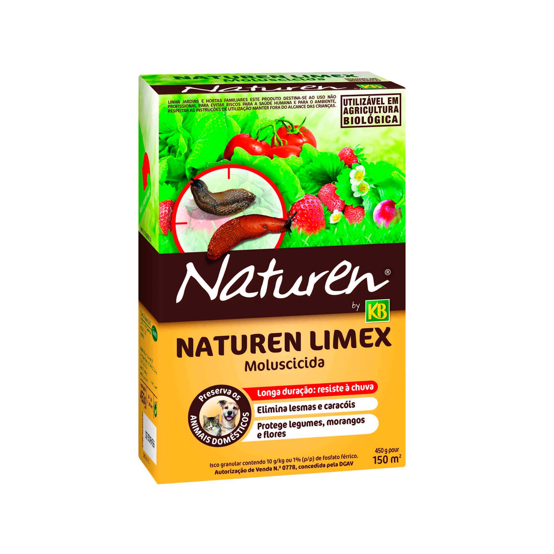 Moluscicida Anti Lesmas e Caracóis 450g KB Biológico