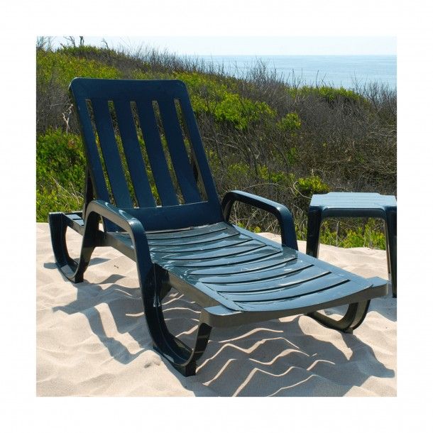 Espreguiçadeira Piscina Malibu Rattan Antracite Espreguiçadeira Piscina Malibu Rattan Antracite