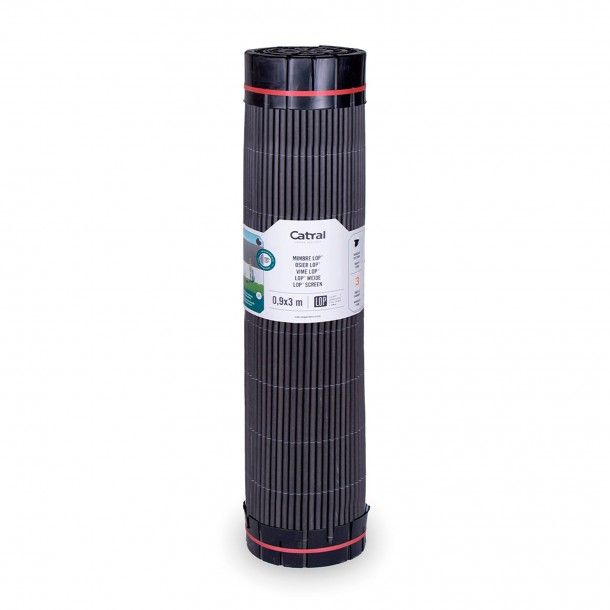 Vedao Fixa Mimbre Sinttico Antracite 90x300cm Catral