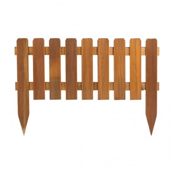 Cerca de Madeira Fixa de Jardim 110x45cm Catral