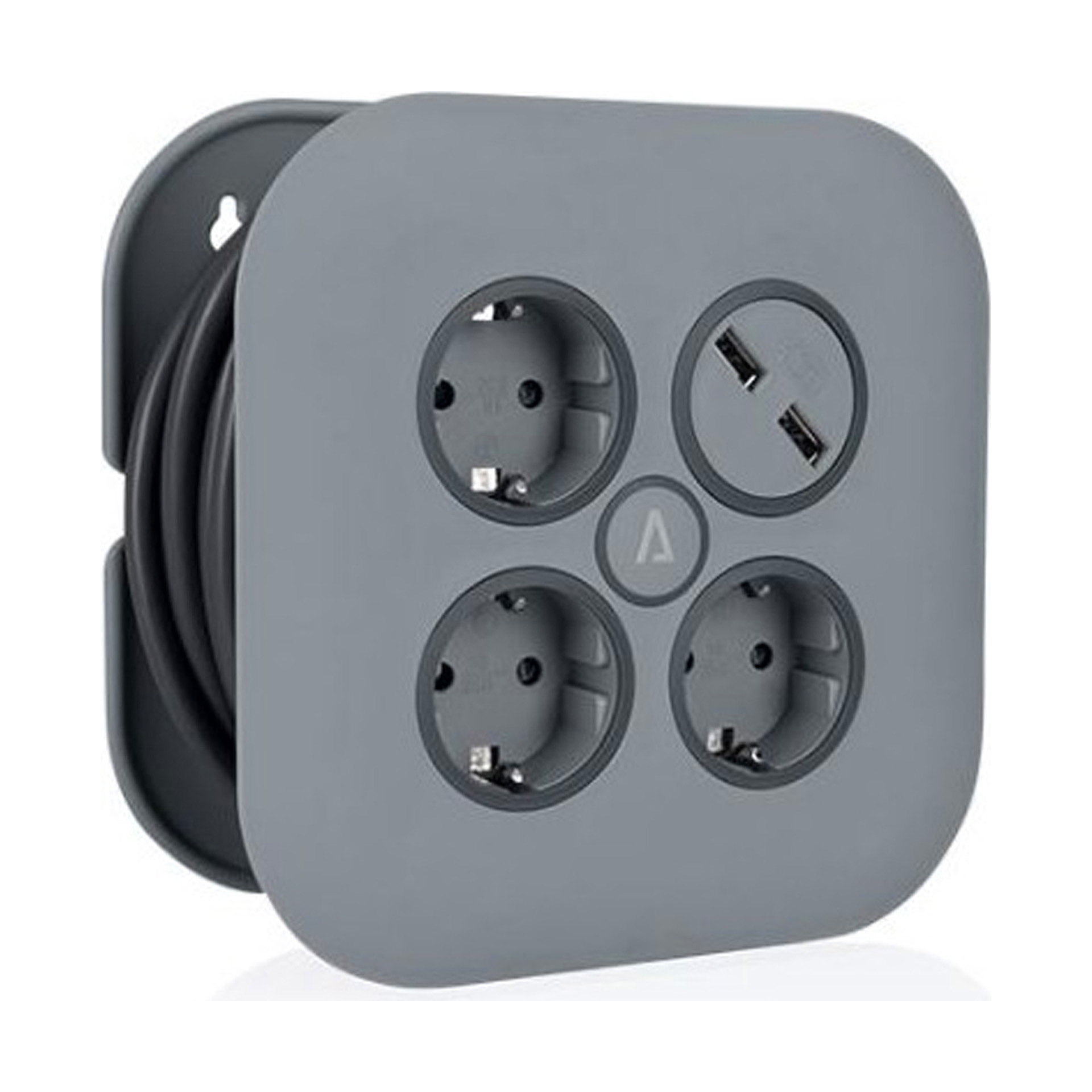 Enrolador e Extensão com 3 Tomadas e USB 5M