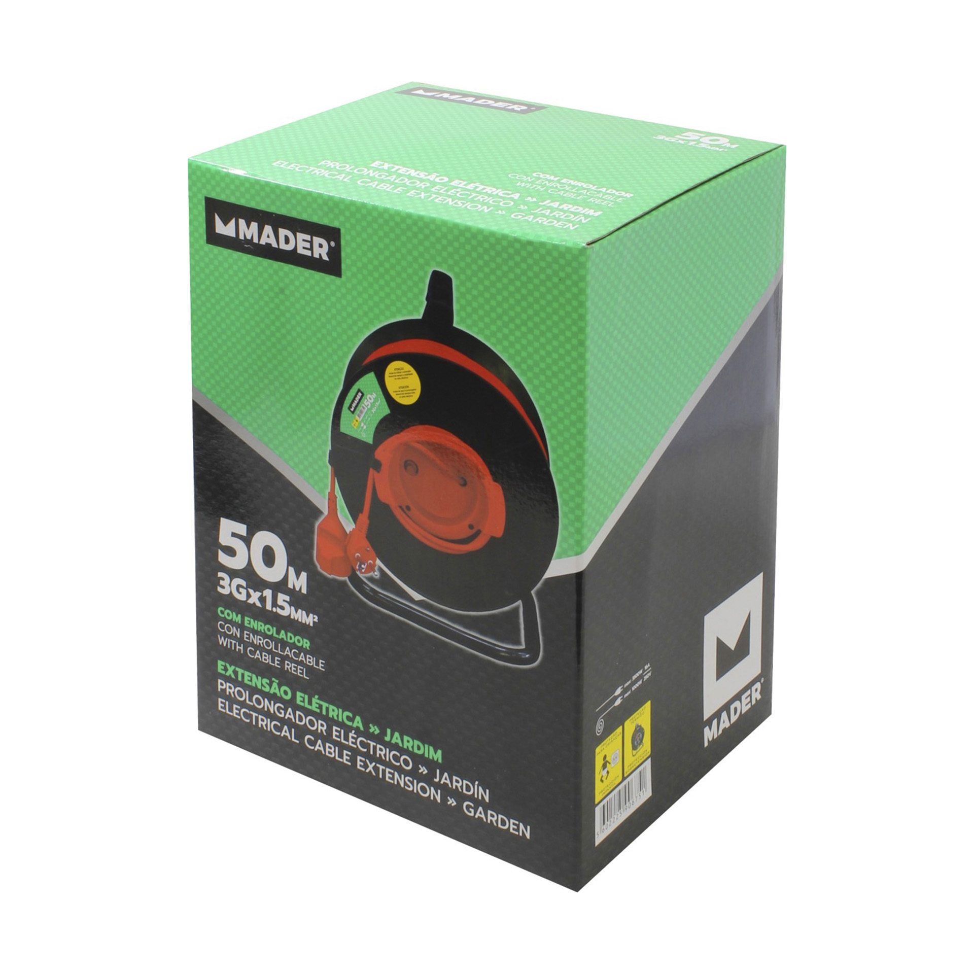 Extensão Elétrica com Enrolador de Exterior 50M