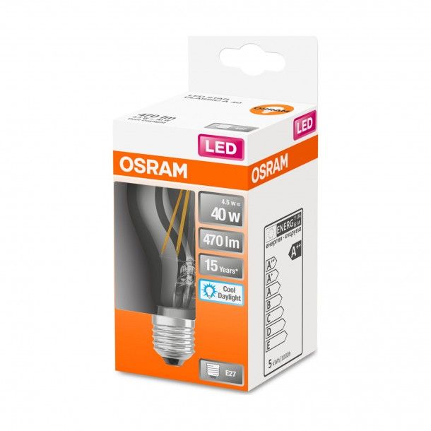 Lâmpada LED Filamento Osram Vidro Classic A40 6500K Lâmpada LED Filamento Osram Vidro Classic A40 6500K