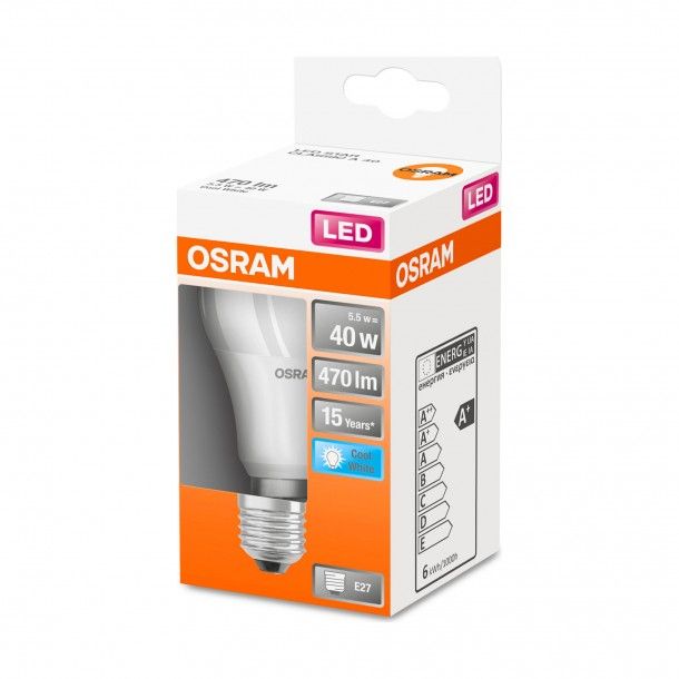 Lâmpada LED Osram Star Classic A E27 4000K Lâmpada LED Osram Star Classic A E27 4000K