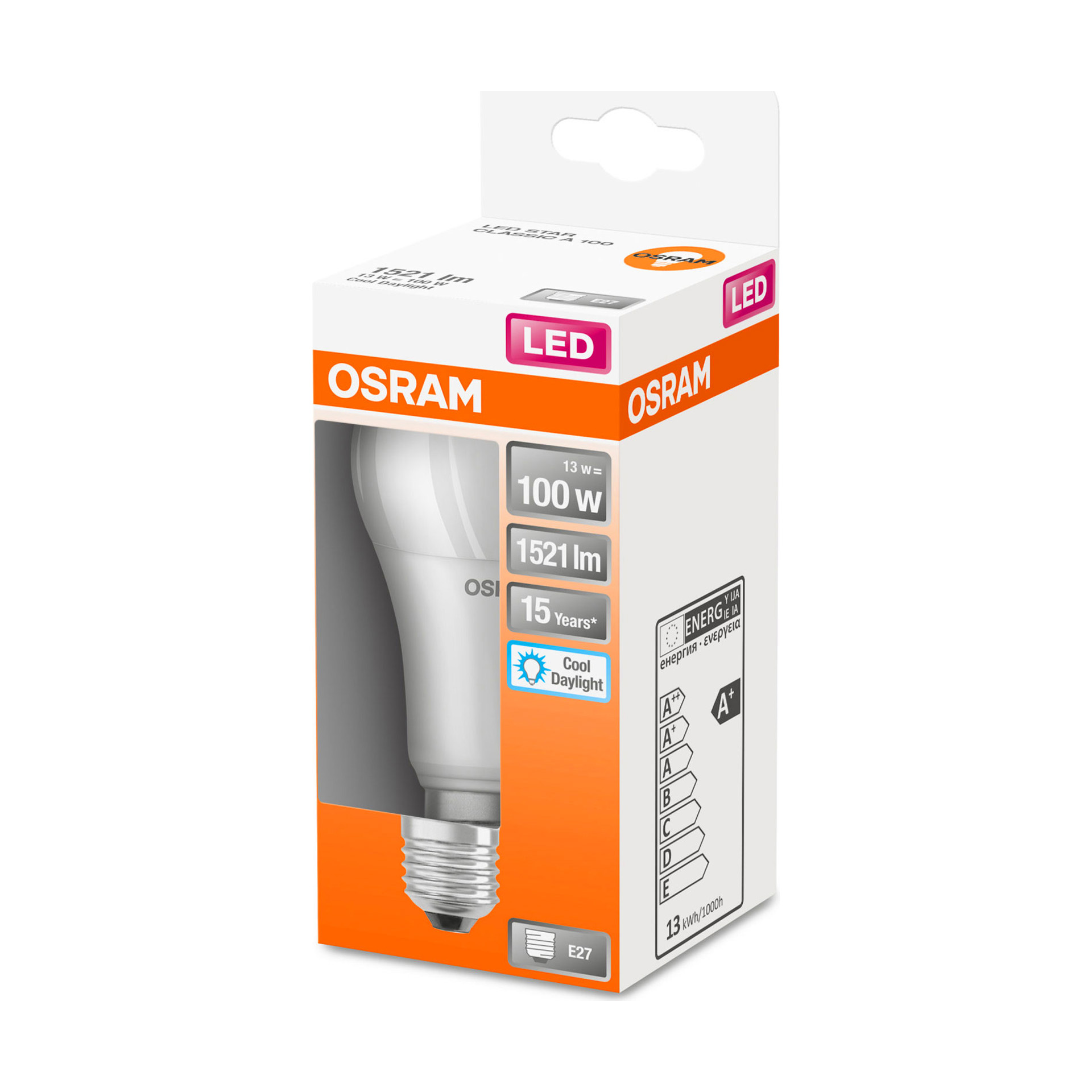 Lâmpada LED Osram Star Classic A E27 6500K