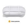 Aplique de Parede Exterior Oval LED Branco Aplique de Parede Exterior Oval LED Branco