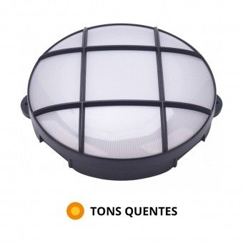 Aplique de Parede Exterior LED Preto