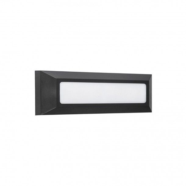 Aplique de Muro LED Saliente Retangular PC IP65 Antracite Maxled