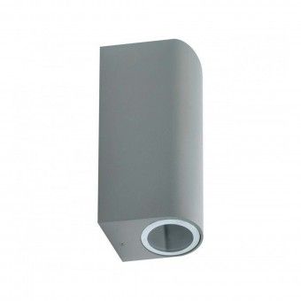 Aplique LED Saliente Cilndrico IP54 2XGU10 Cinza Maxled