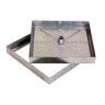 Tampa de Saneamento Galvanizada 500x500x70mm Rebaixada Ligeira A15 50mm
