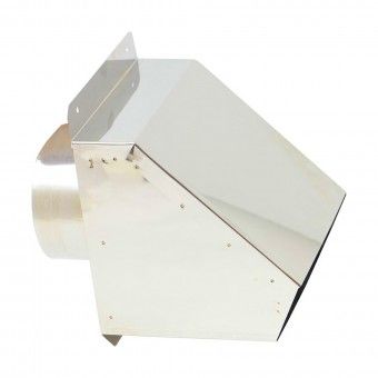 Chapu de Parede Frontal Inox  80mm