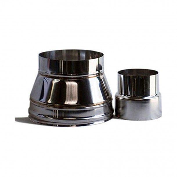 Redução Inox M/F Ø 120x100mm Redução Inox M/F Ø 120x100mm