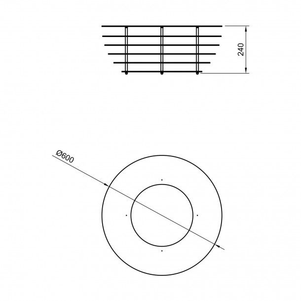 Lareira Exterior Phobos Tuozi 60x24cm Lareira Exterior Phobos Tuozi 60x24cm