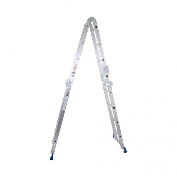 Escada Articulada Multiusos com Plataforma 4x3 Degraus Mader Escada Articulada Multiusos com Plataforma 4x3 Degraus Mader