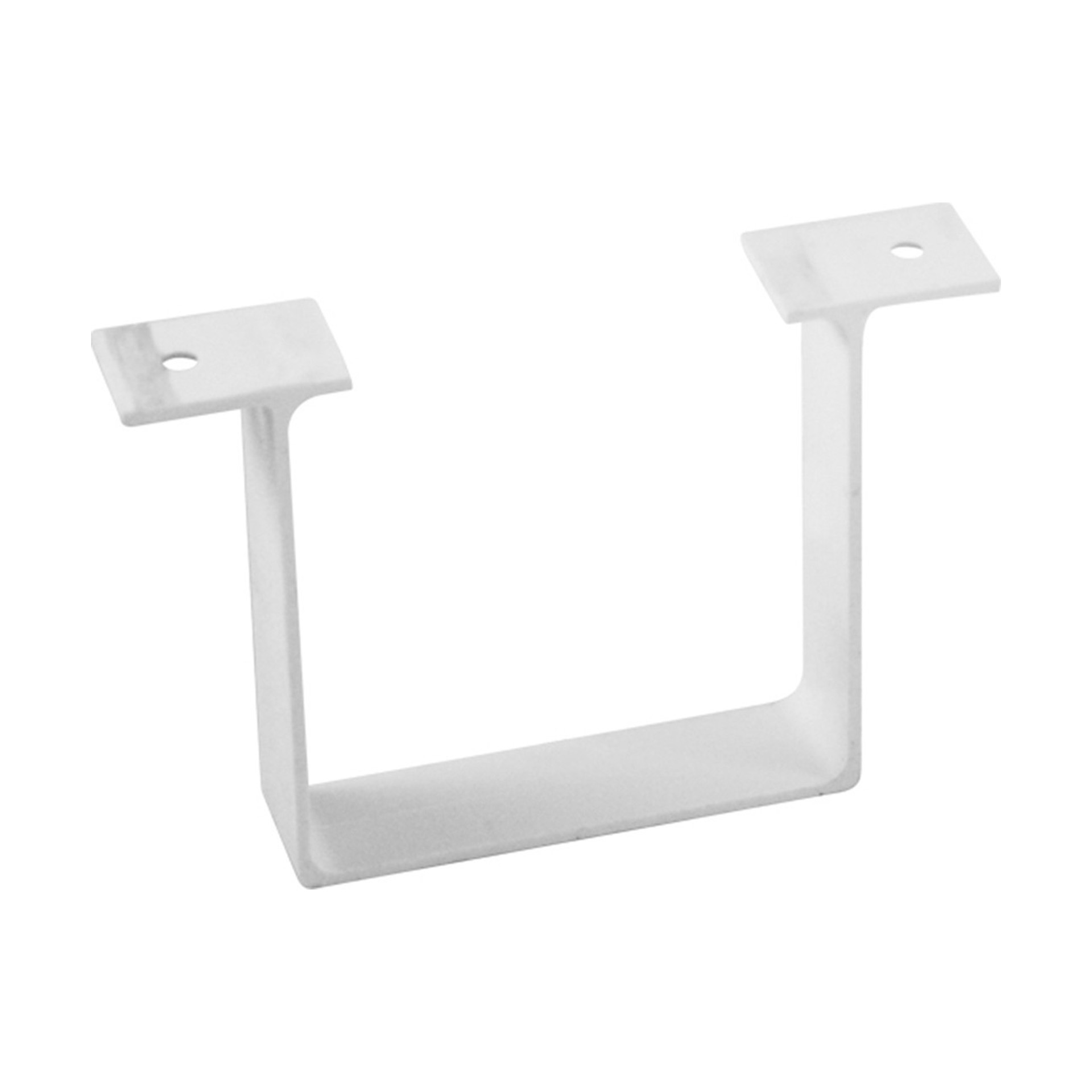 Abraçadeira Tubo Quadrado para Caleira Trapezoidal 70x70mm PVC