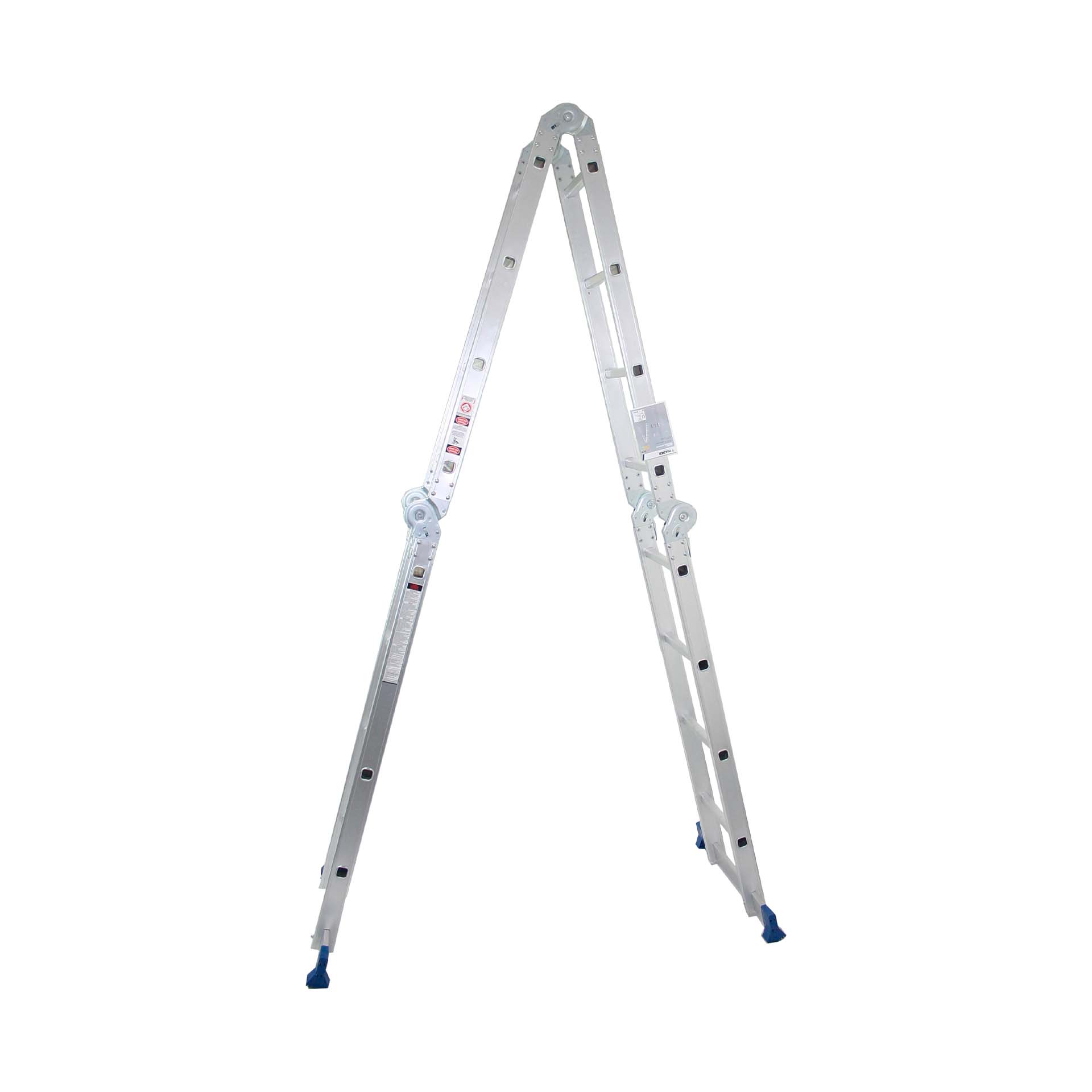 Escada Articulada Multiusos com Plataforma 4x3 Degraus Mader